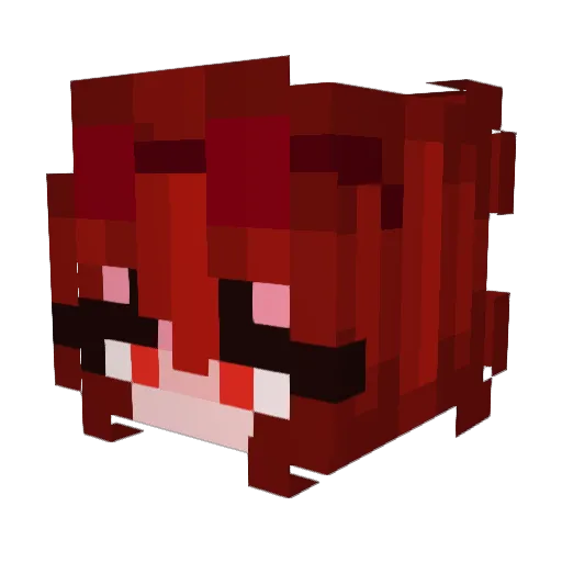 Miss_Amethyst Minecraft avatar head, 3D render
