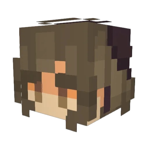 Miss_Aries4 Minecraft avatar head, 3D render
