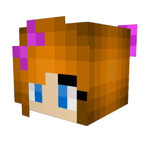 Miss_Ashley Minecraft avatar head, 3D render