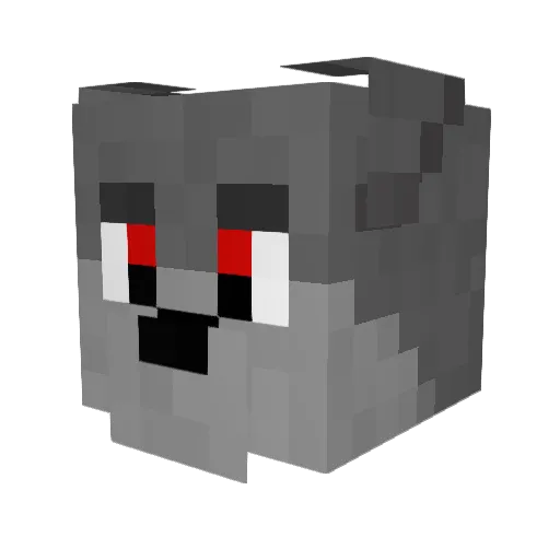 Miss_Awesme Minecraft avatar head, 3D render