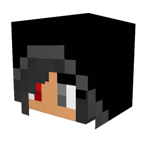Miss_Behaven Minecraft avatar head, 3D render
