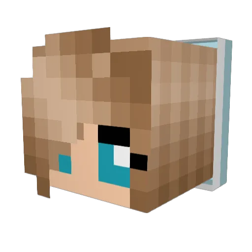 Miss_Direction Minecraft avatar head, 3D render