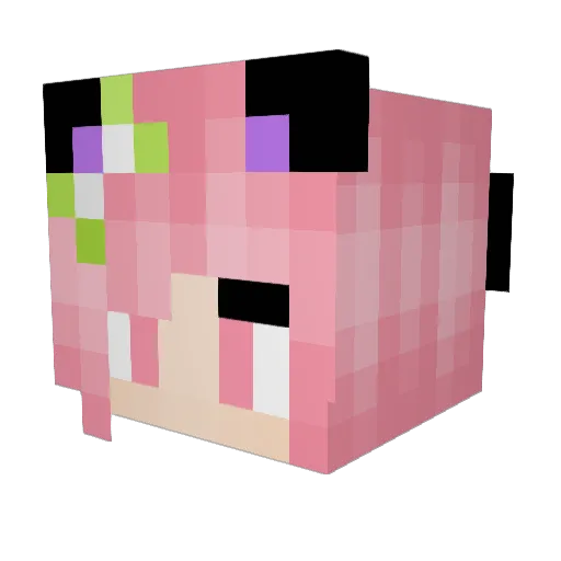 Miss_Espeon Minecraft avatar head, 3D render
