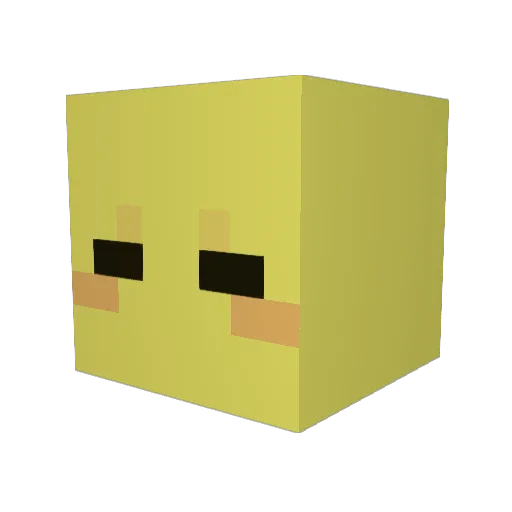 Miss_Gentleman Minecraft avatar head, 3D render