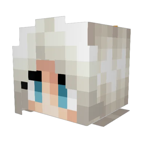 Miss_Illu Minecraft avatar head, 3D render