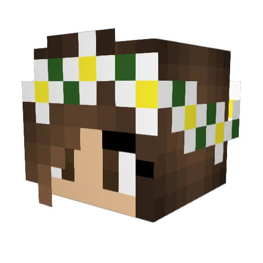 Miss_Katz Minecraft avatar head, 3D render