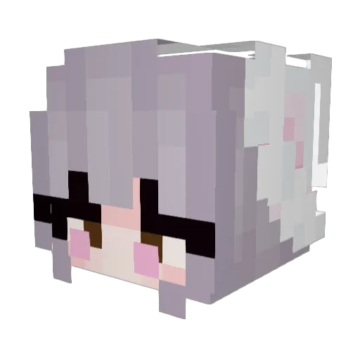 Miss_Lucy26 Minecraft avatar head, 3D render
