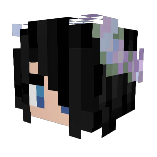Miss_Meow1221 Minecraft avatar head, 3D render