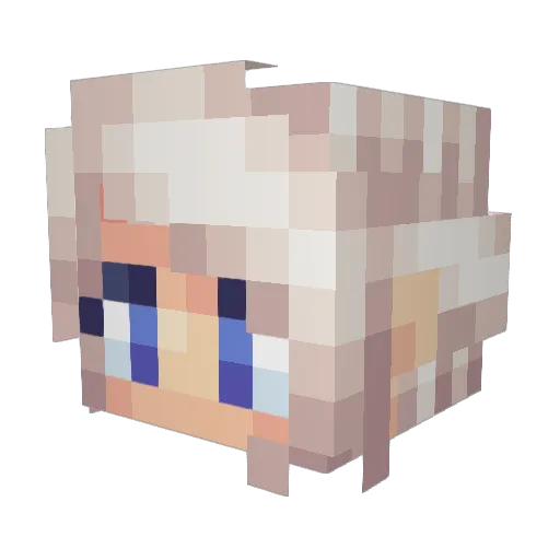 Miss_Mischief Minecraft avatar head, 3D render