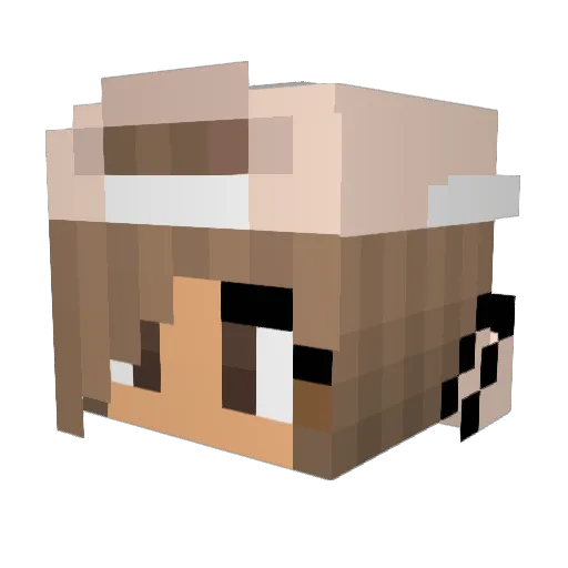 Miss_Orexys Minecraft avatar head, 3D render