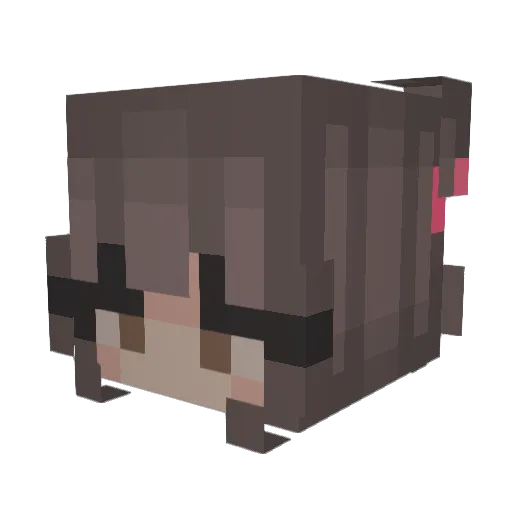 Miss_Pranky Minecraft avatar head, 3D render