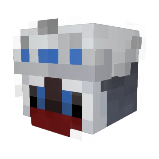 Miss_Puddles Minecraft avatar head, 3D render