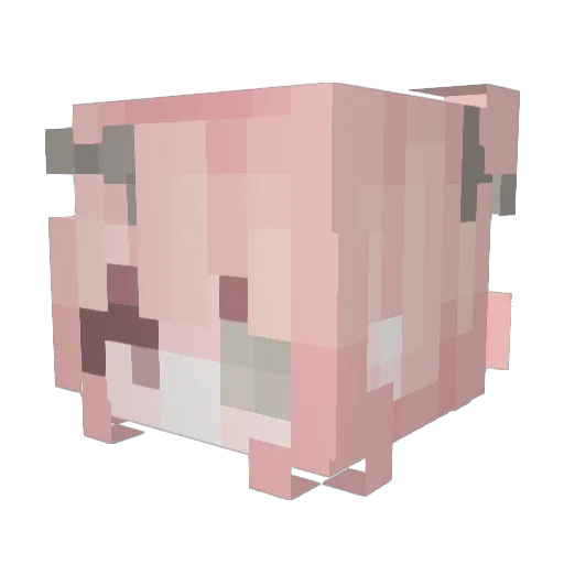 Miss_Skini Minecraft avatar head, 3D render