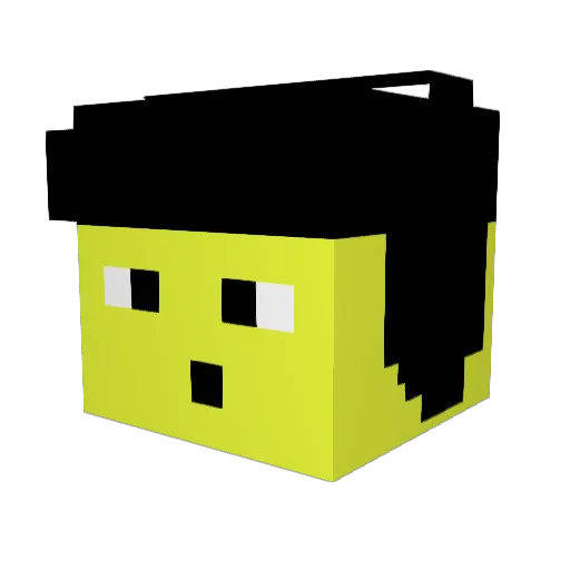 Miss_Winters Minecraft avatar head, 3D render