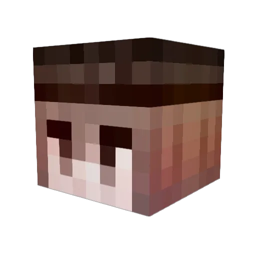 Miss_miao Minecraft avatar head, 3D render