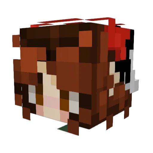 Missa___ Minecraft avatar head, 3D render