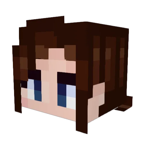 Missdsc94 Minecraft avatar head, 3D render