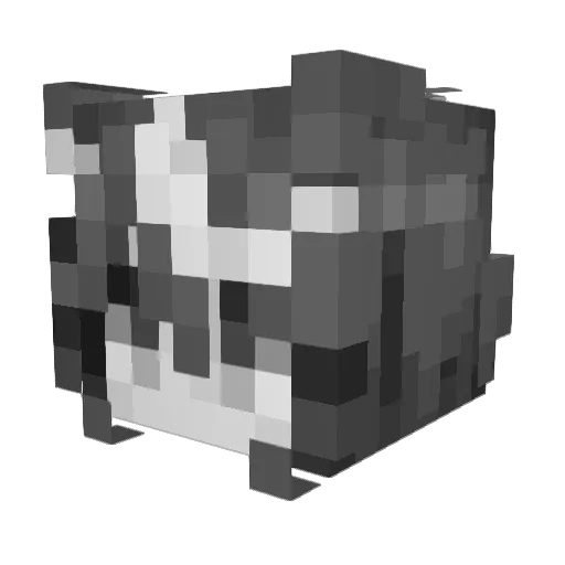 MissedAgainn Minecraft avatar head, 3D render