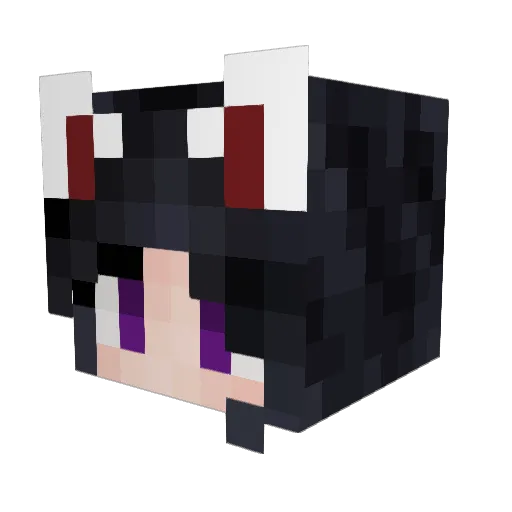 Missehy Minecraft avatar head, 3D render