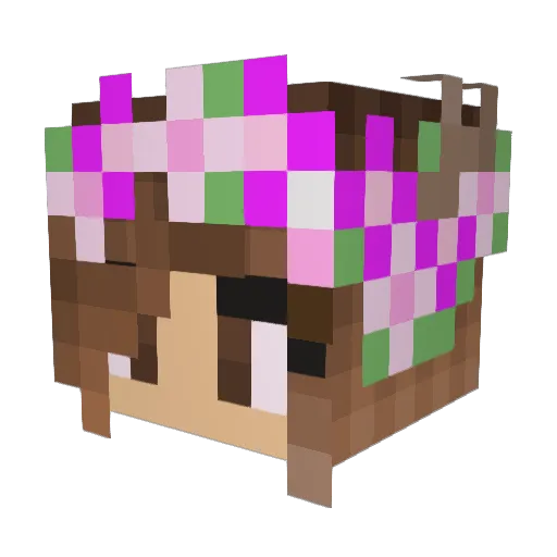 MissesYumii Minecraft avatar head, 3D render