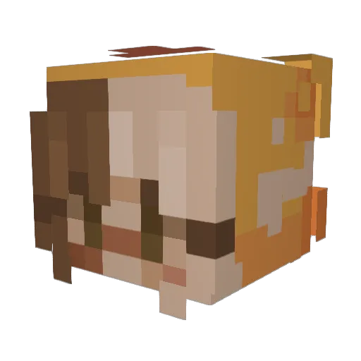 Misses_Moobloom Minecraft avatar head, 3D render