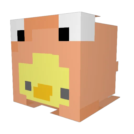 Missi1801 Minecraft avatar head, 3D render