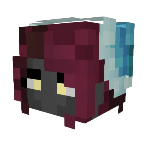 MissingAve Minecraft avatar head, 3D render