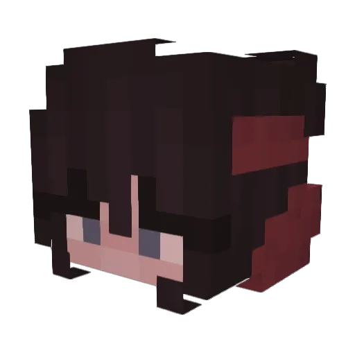MissingBiscuit Minecraft avatar head, 3D render