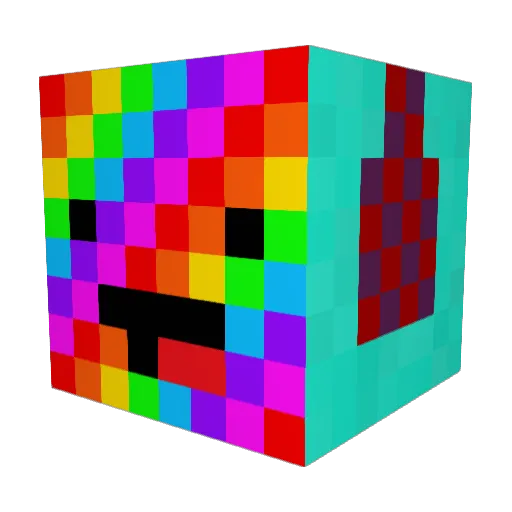Missing_Apples Minecraft avatar head, 3D render