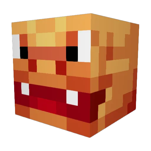 Missinglincz Minecraft avatar head, 3D render