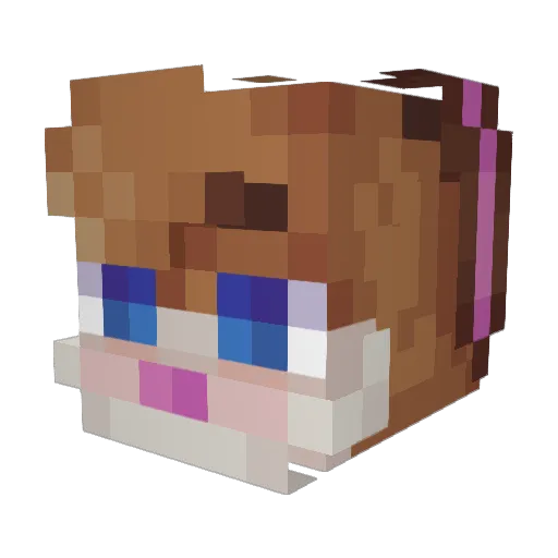 Missingthepoint0 Minecraft avatar head, 3D render