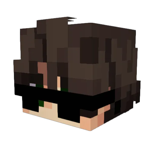 Mission44 Minecraft avatar head, 3D render