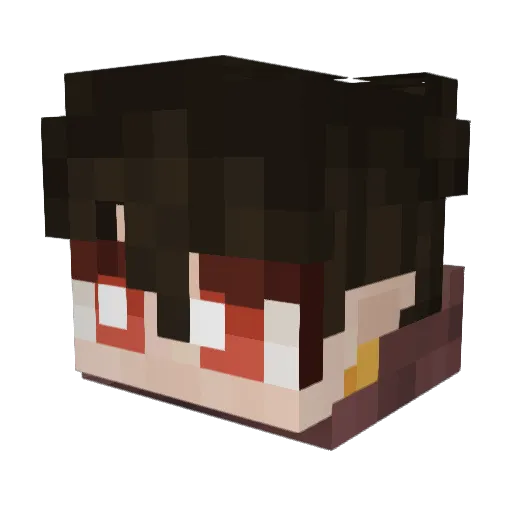 MissionetSpoons Minecraft avatar head, 3D render
