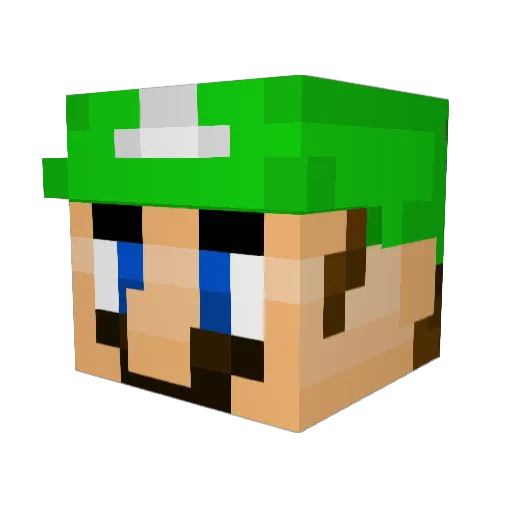 Missiontendo35 Minecraft avatar head, 3D render