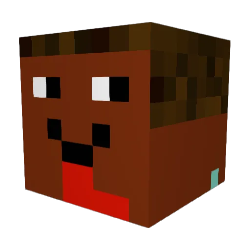 MisstGeburt Minecraft avatar head, 3D render