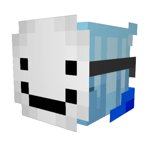 Misstessje Minecraft avatar head, 3D render