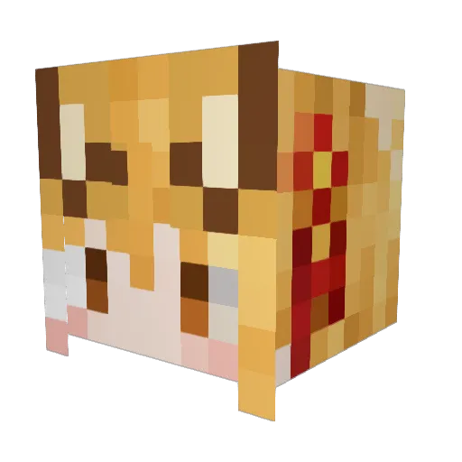 Misstyi Minecraft avatar head, 3D render