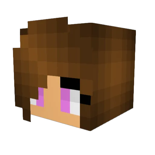 MissyLib93 Minecraft avatar head, 3D render