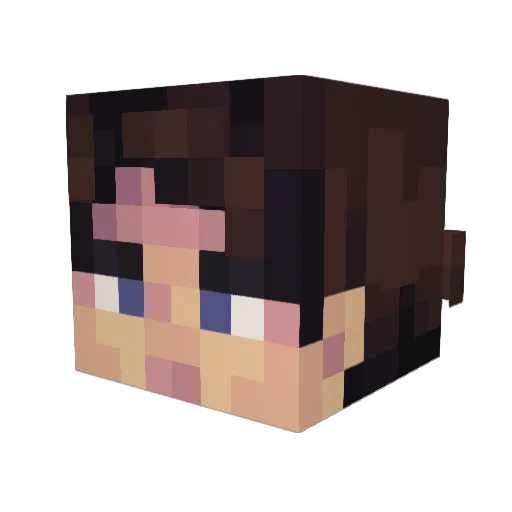 MissyLovesAbba Minecraft avatar head, 3D render