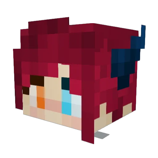 MissyPlayz Minecraft avatar head, 3D render