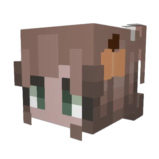 MistMoon82 Minecraft avatar head, 3D render