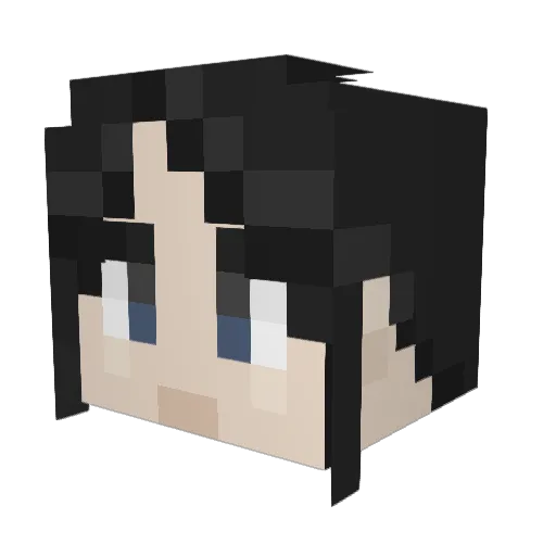 MistSteaK Minecraft avatar head, 3D render