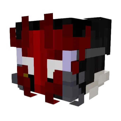 MistTech Minecraft avatar head, 3D render