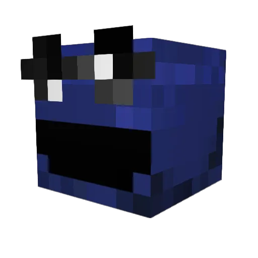 MistTrilogy Minecraft avatar head, 3D render
