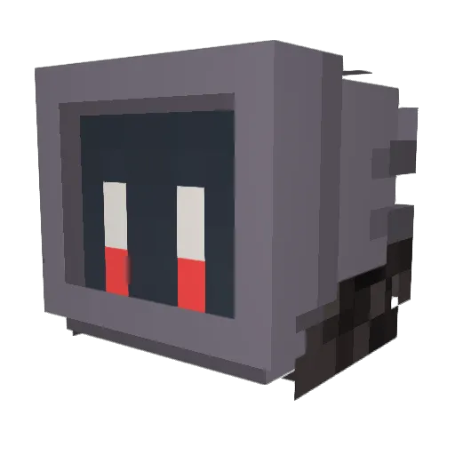 Mist_0001 Minecraft avatar head, 3D render