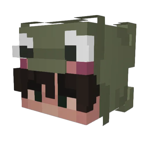 Mist__Misty Minecraft avatar head, 3D render