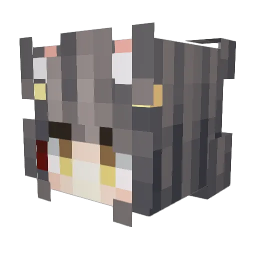 Mist_dancer Minecraft avatar head, 3D render