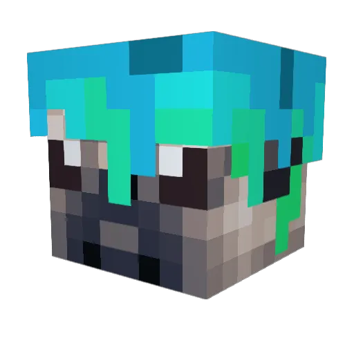 Mista2k1 Minecraft avatar head, 3D render