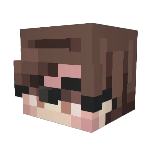MistaCookies Minecraft avatar head, 3D render