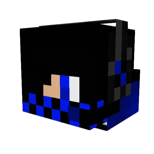 MistaJD Minecraft avatar head, 3D render